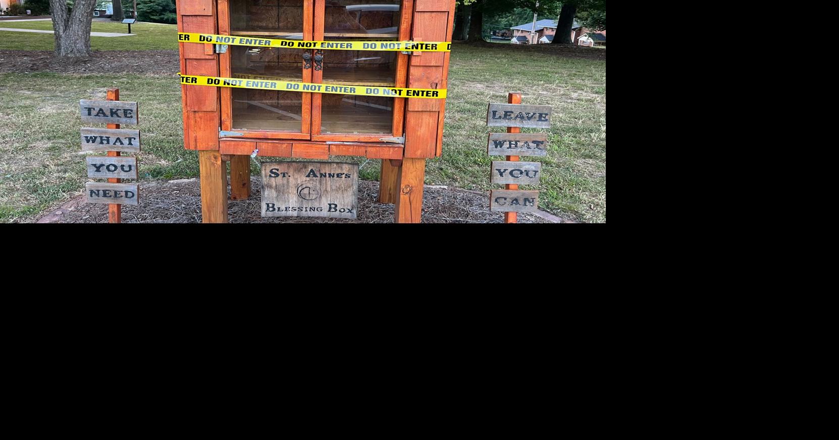 Blessing box shuttered by vandal