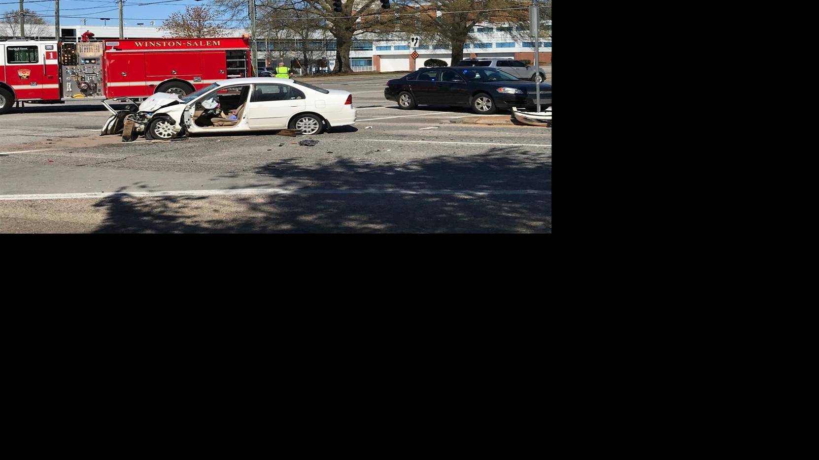 Six injured in car, ambulance collision in WinstonSalem Local News