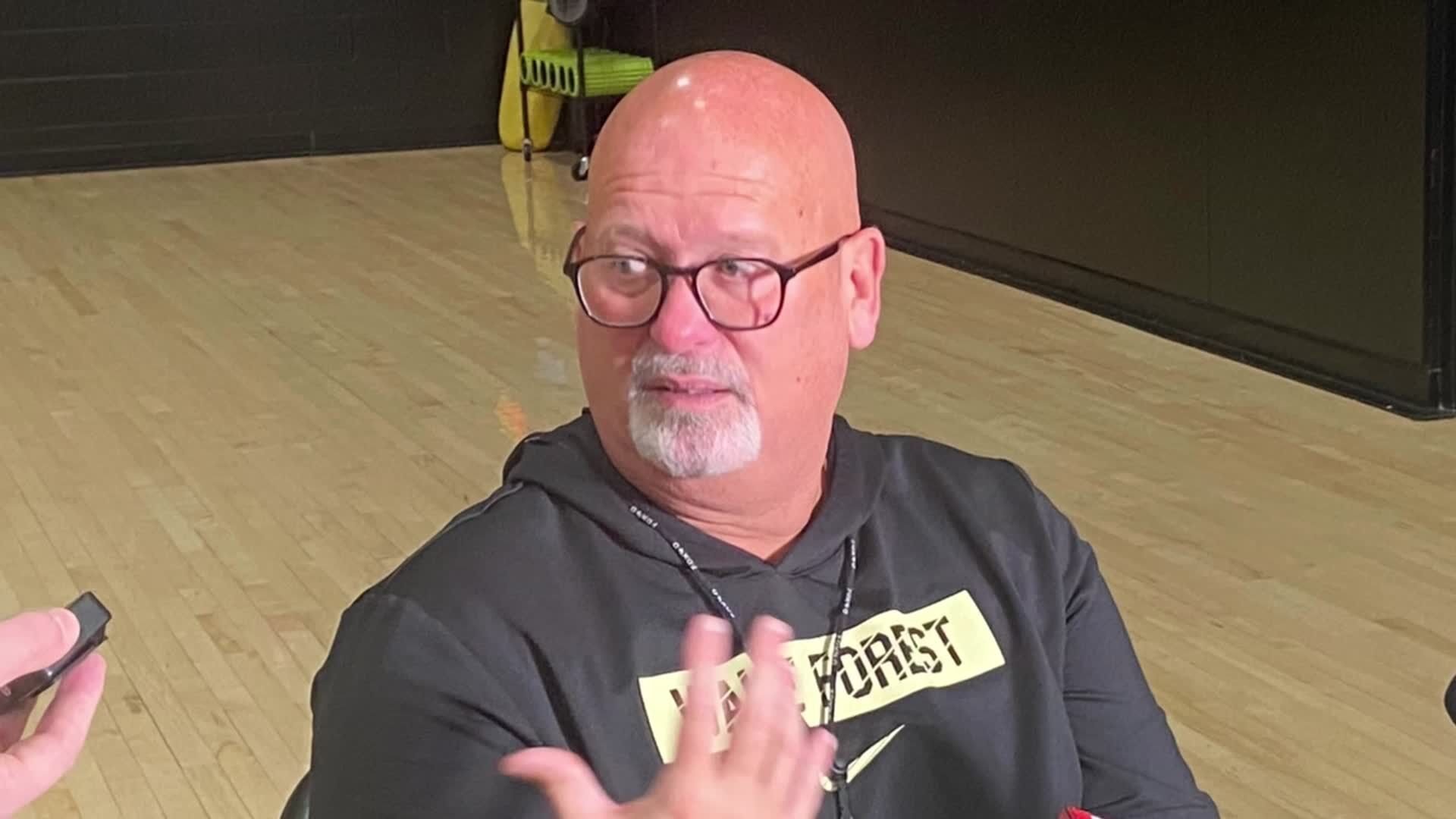 Coach Steve Forbes of Wake Forest talks about summer practices