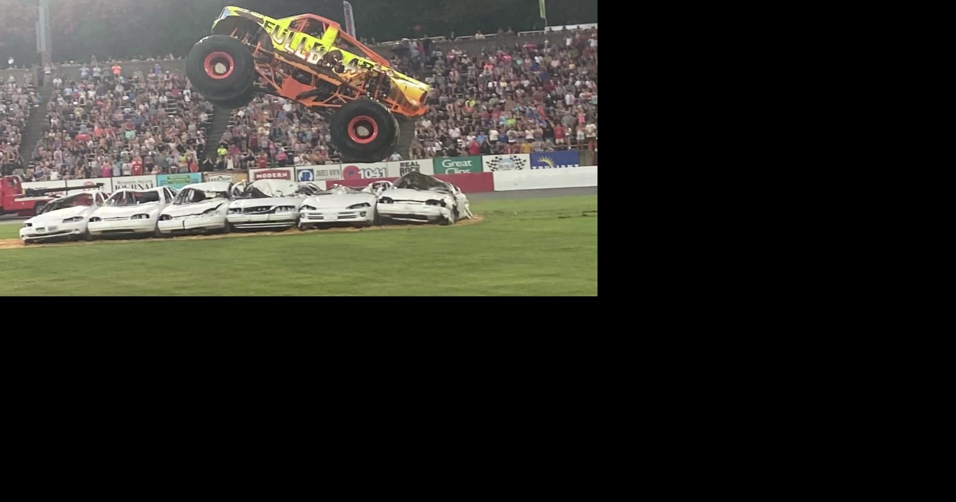 Monster Truck exhibition thrills 14,000 at Bowman Gray