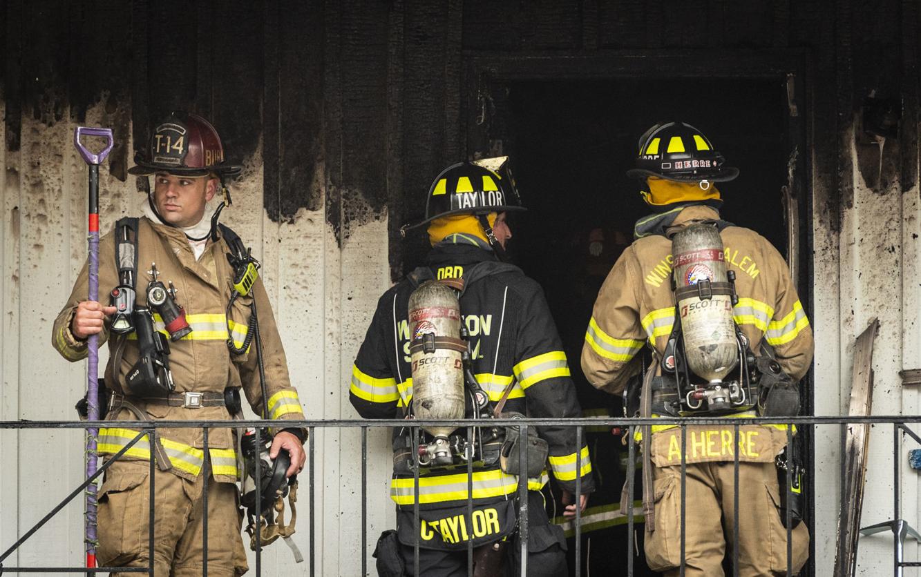 Firefighters battle apartment fire in WinstonSalem