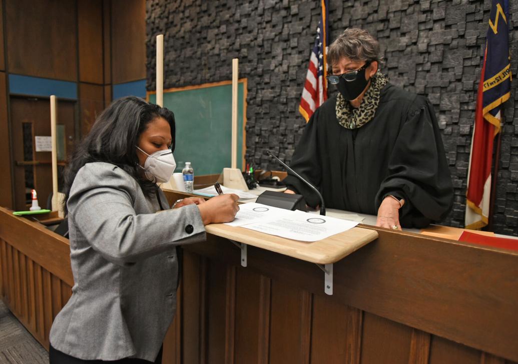 Denise Hines sworn in as Forsyth County Clerk of Court