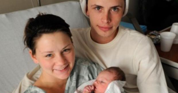 First Forsyth baby of year arrives a little off schedule