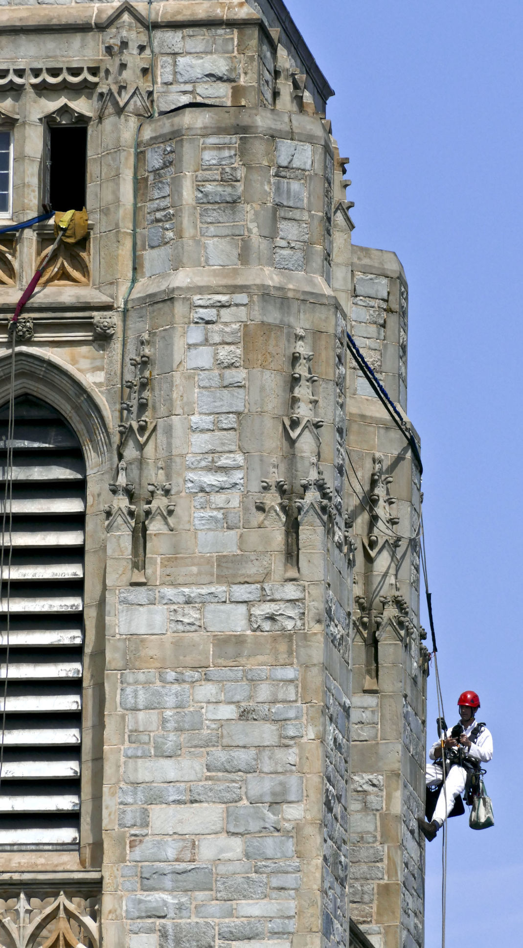Climbers scale the tower at 90yearold St. Paul's