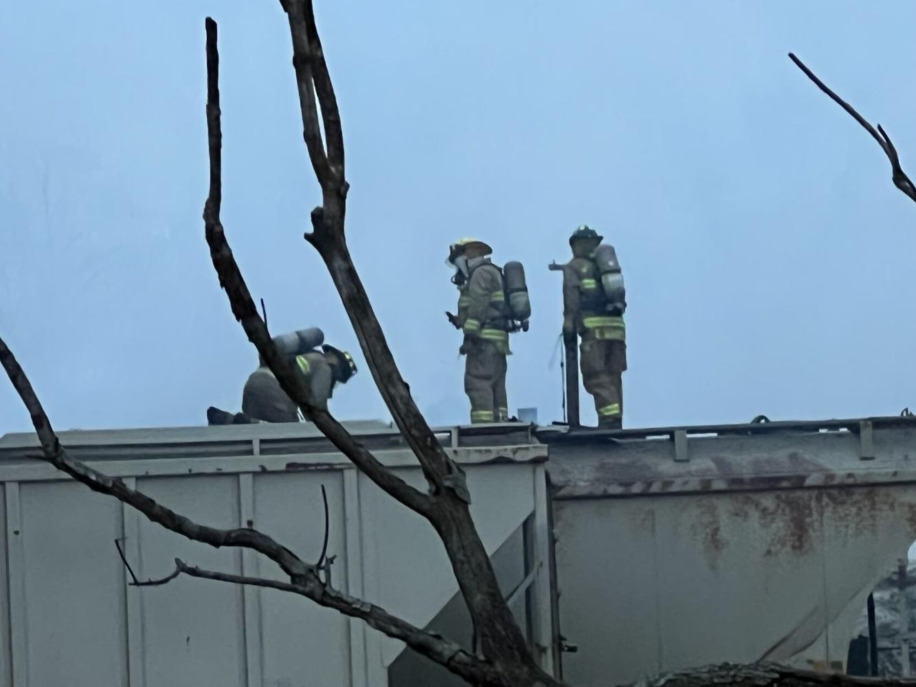 A look inside the fire scene at fertilizer plant in WinstonSalem