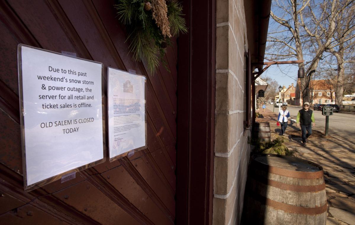Old Salem Closed Still Feeling Effects Of Snowstorm And Power Outage Local News Journalnow Com