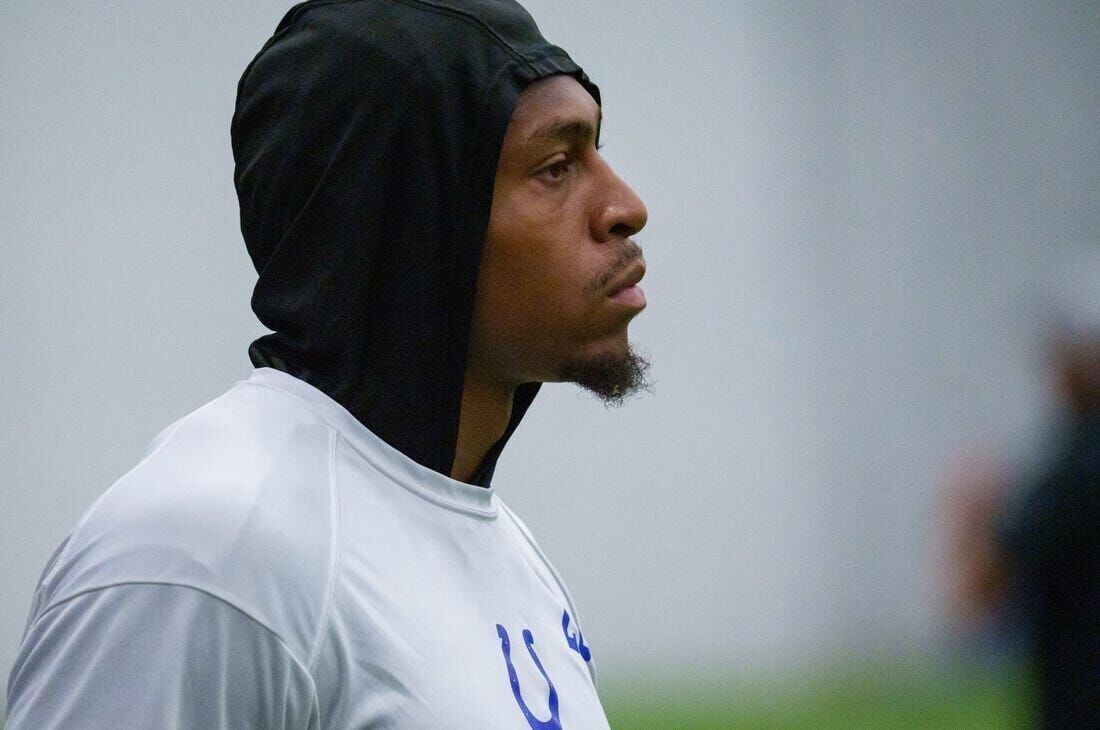 See some of the Colts fans decked in blue before Sunday's game