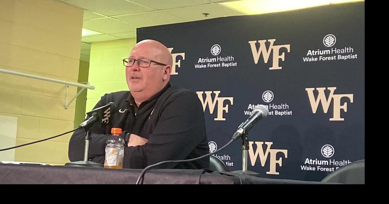 Wake Forest coach Steve Forbes talks about beating Notre Dame