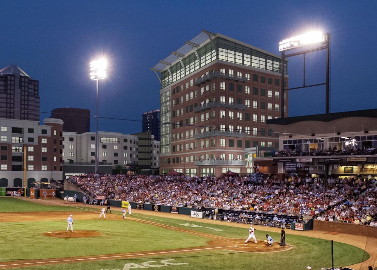 New office building will be integrated into Greensboro baseball stadium