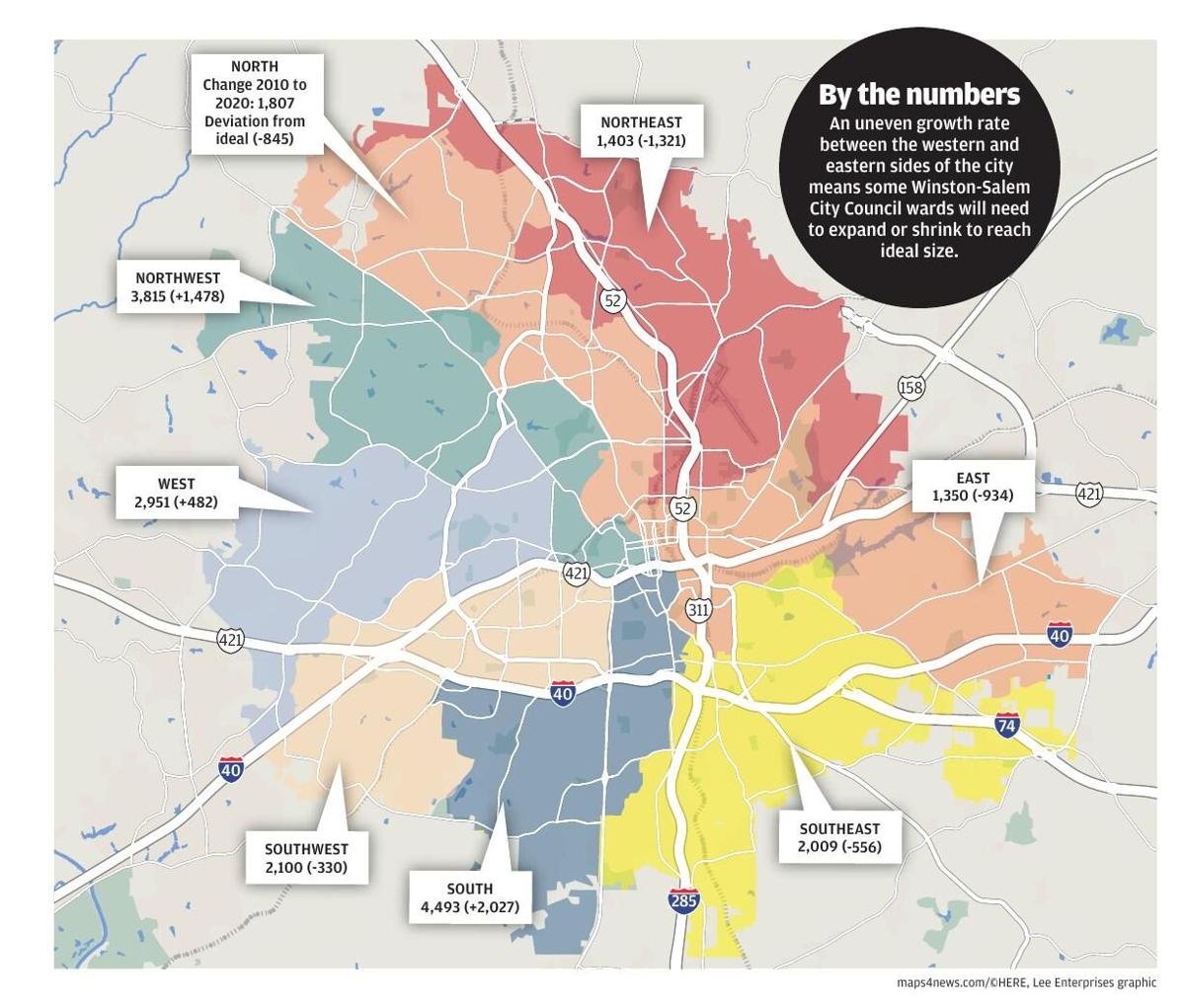 Winston Salem City Limits Uneven Growth Across Winston-Salem Makes Drawing Ward Boundaries A  Challenge | Local News | Journalnow.com