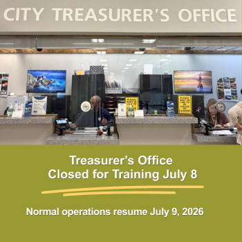 Treasurer’s Office Closed on Wednesday, July 8, 2026