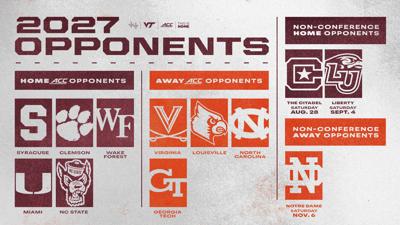 ACC announces Hokies' 2027 conference football opponents