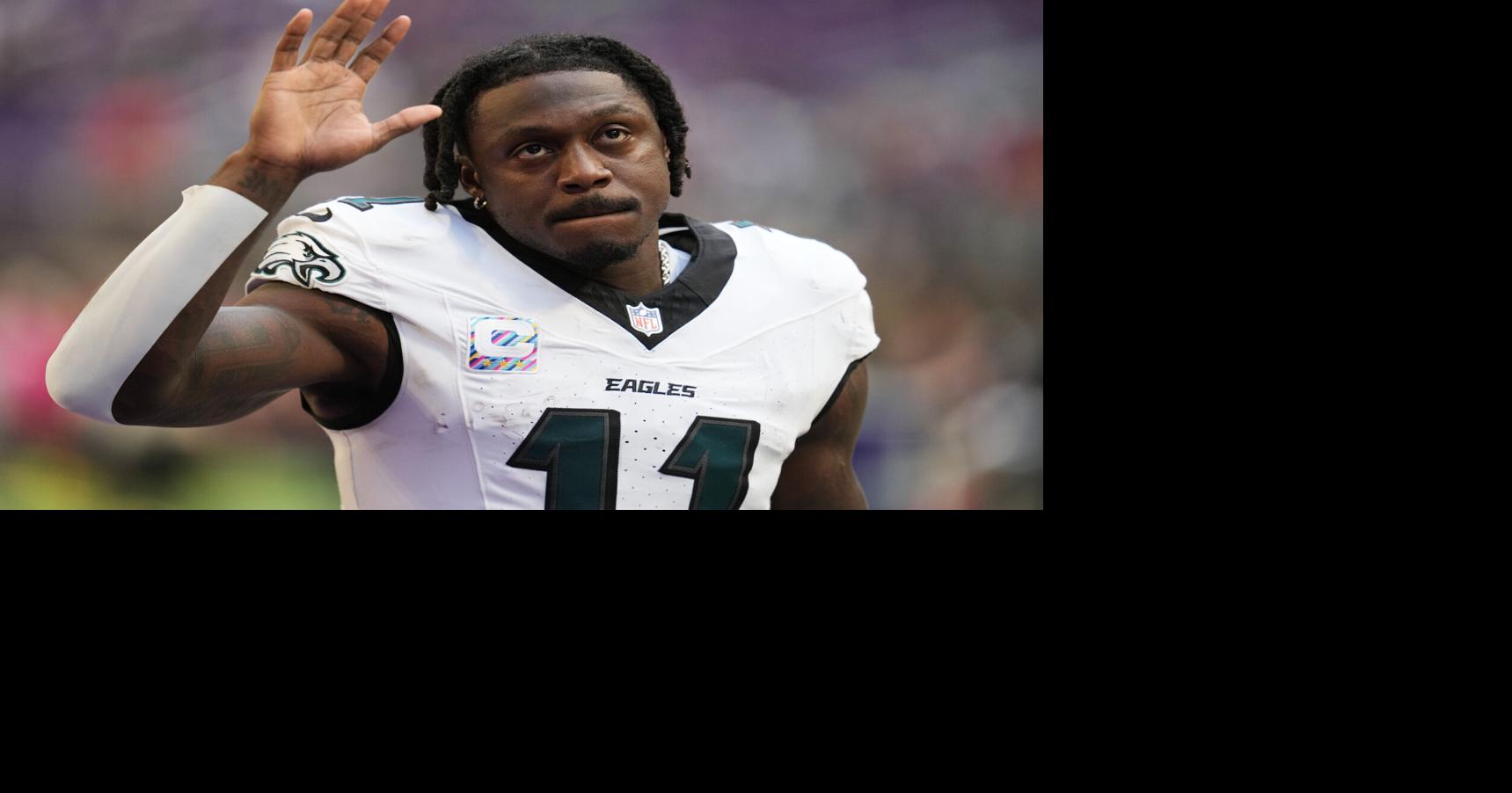 A.J. Brown frustrated with Eagles offense