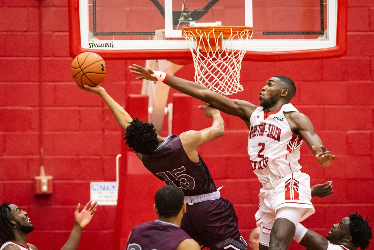 Wssu S Mason Harrell Showing Of His Big Man Skills In His Senior