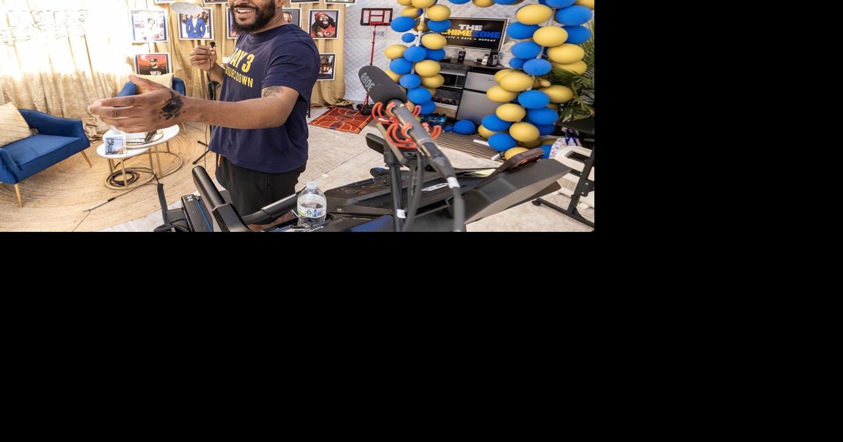Mr. Chime Time goes 100 hours for charity. See the photos