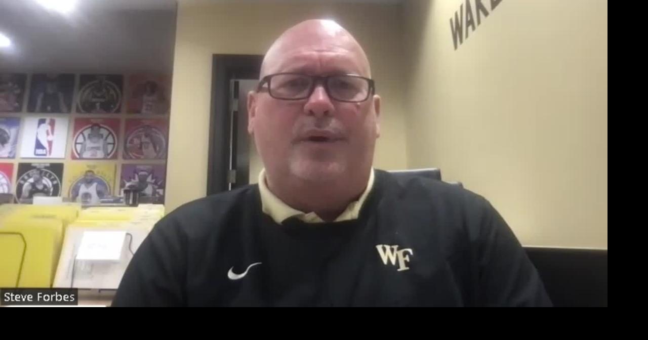 Coach Steve Forbes of Wake Forest looks ahead to Pitt on Wednesday night