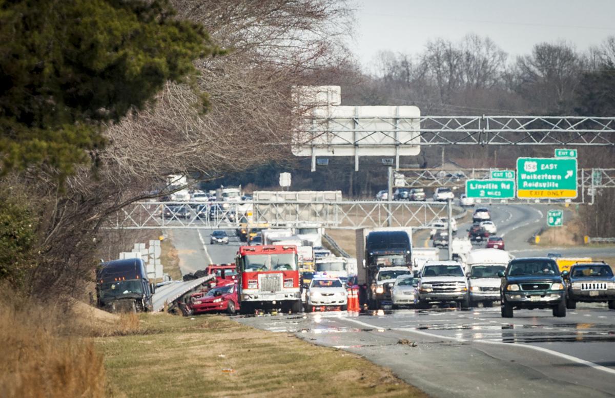 Traffic gridlocked on Business 40 in WinstonSalem after traffic