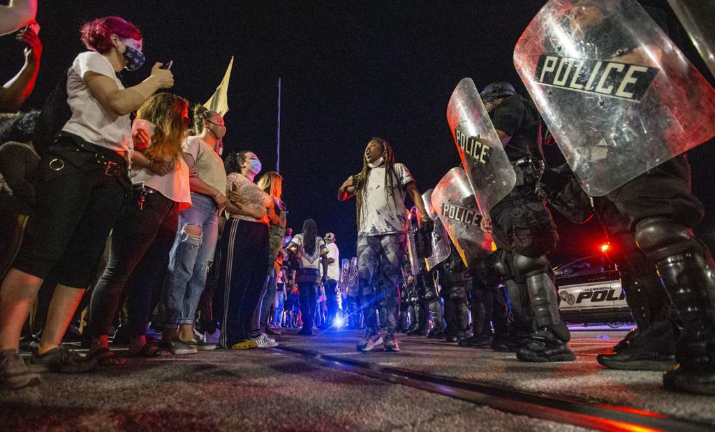 Protests Morph Into Violence And Looting Late Saturday In Downtown