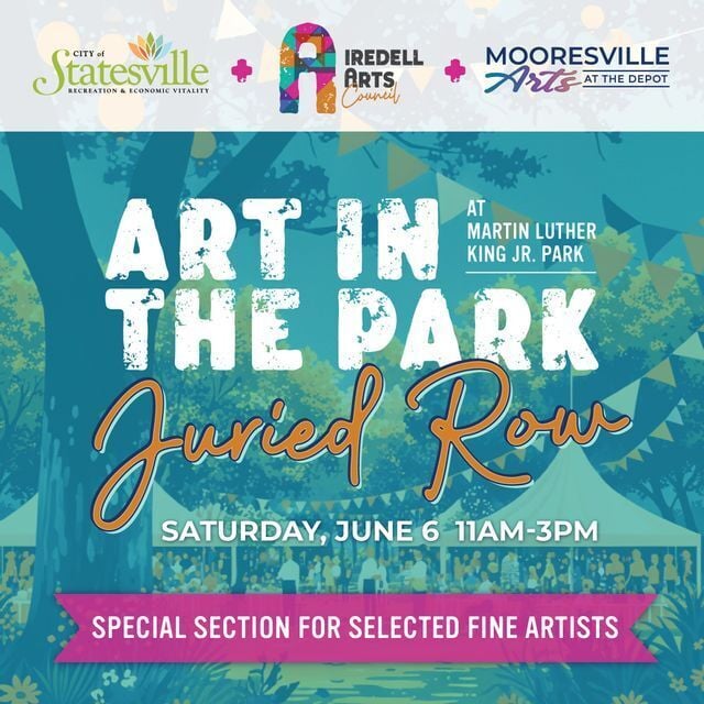 Mooresville Arts Announces 2026 Art in the Park Juried Row Artists
