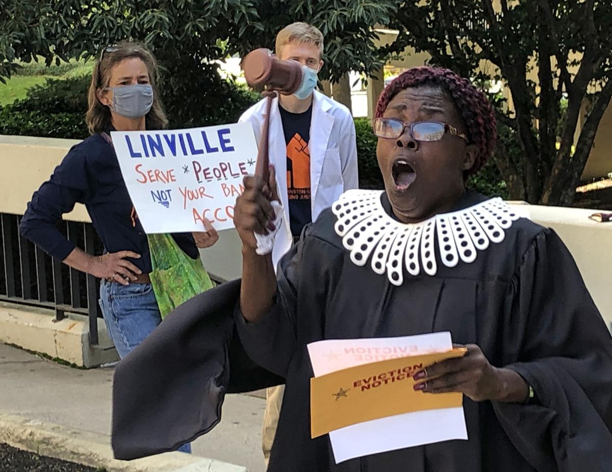 Housing Justice Now protest