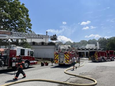 A fire damages a Kernersville battery plant