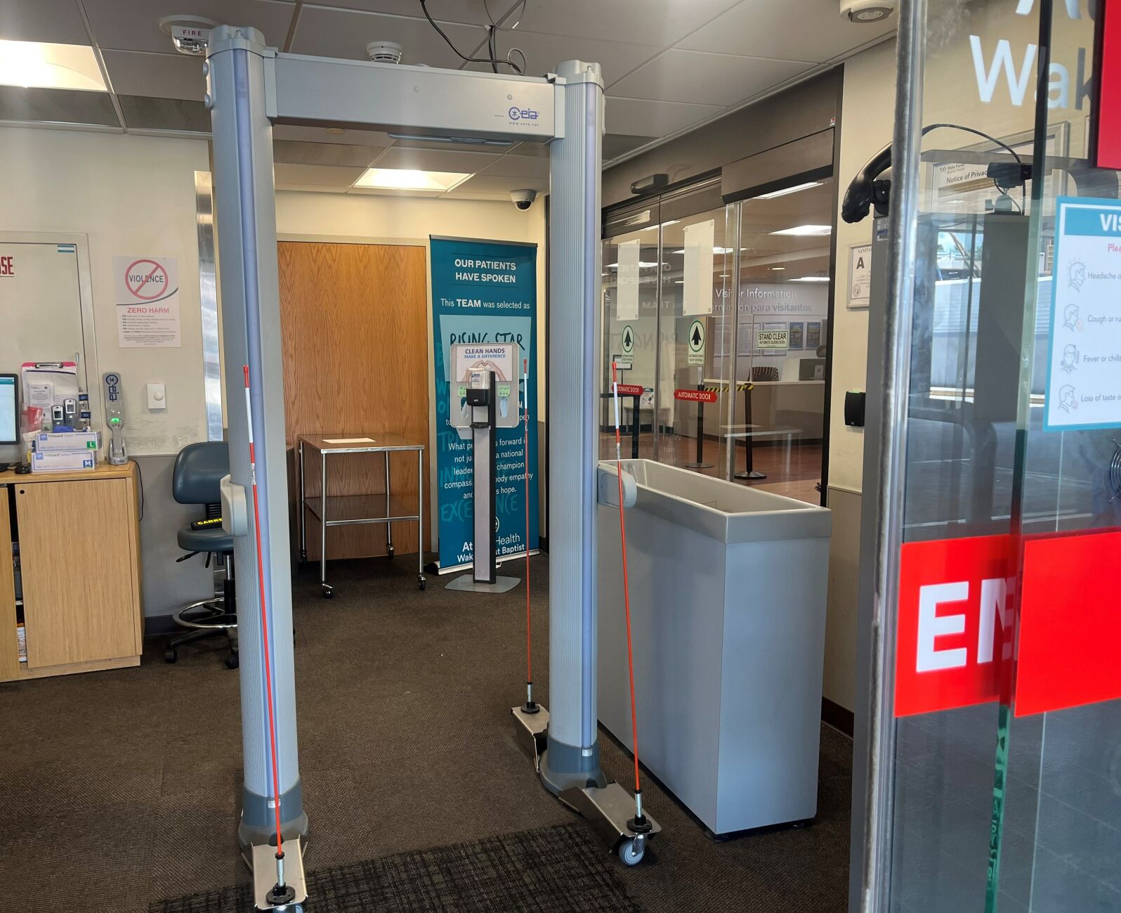 Baptist installs emergency department metal detectors