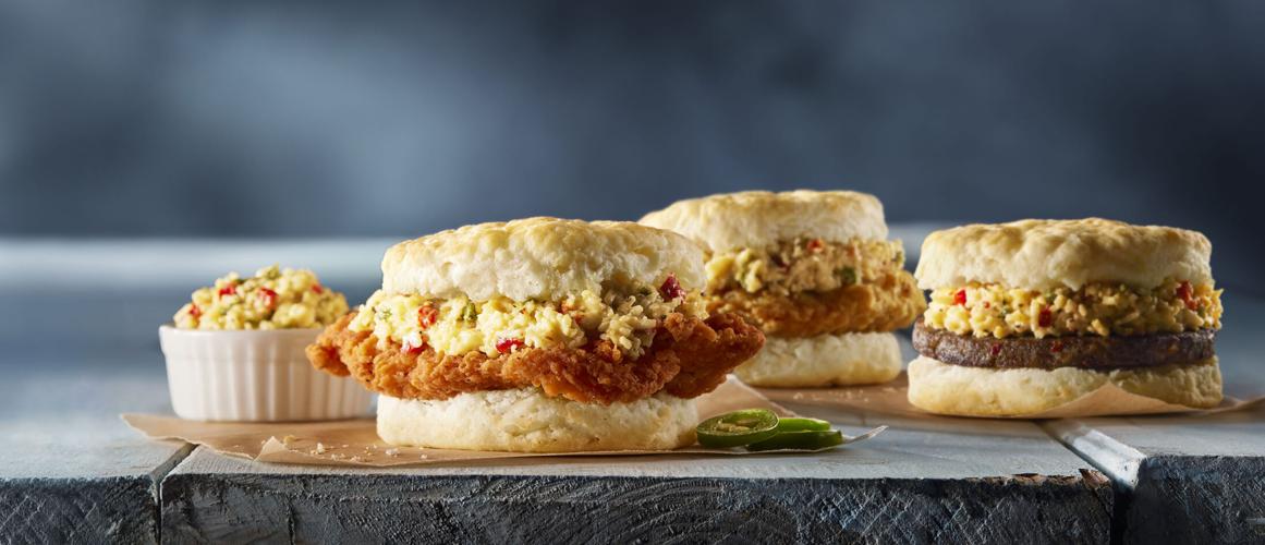 Biscuitville using local Red Clay Gourmet pimento cheese on its biscuits