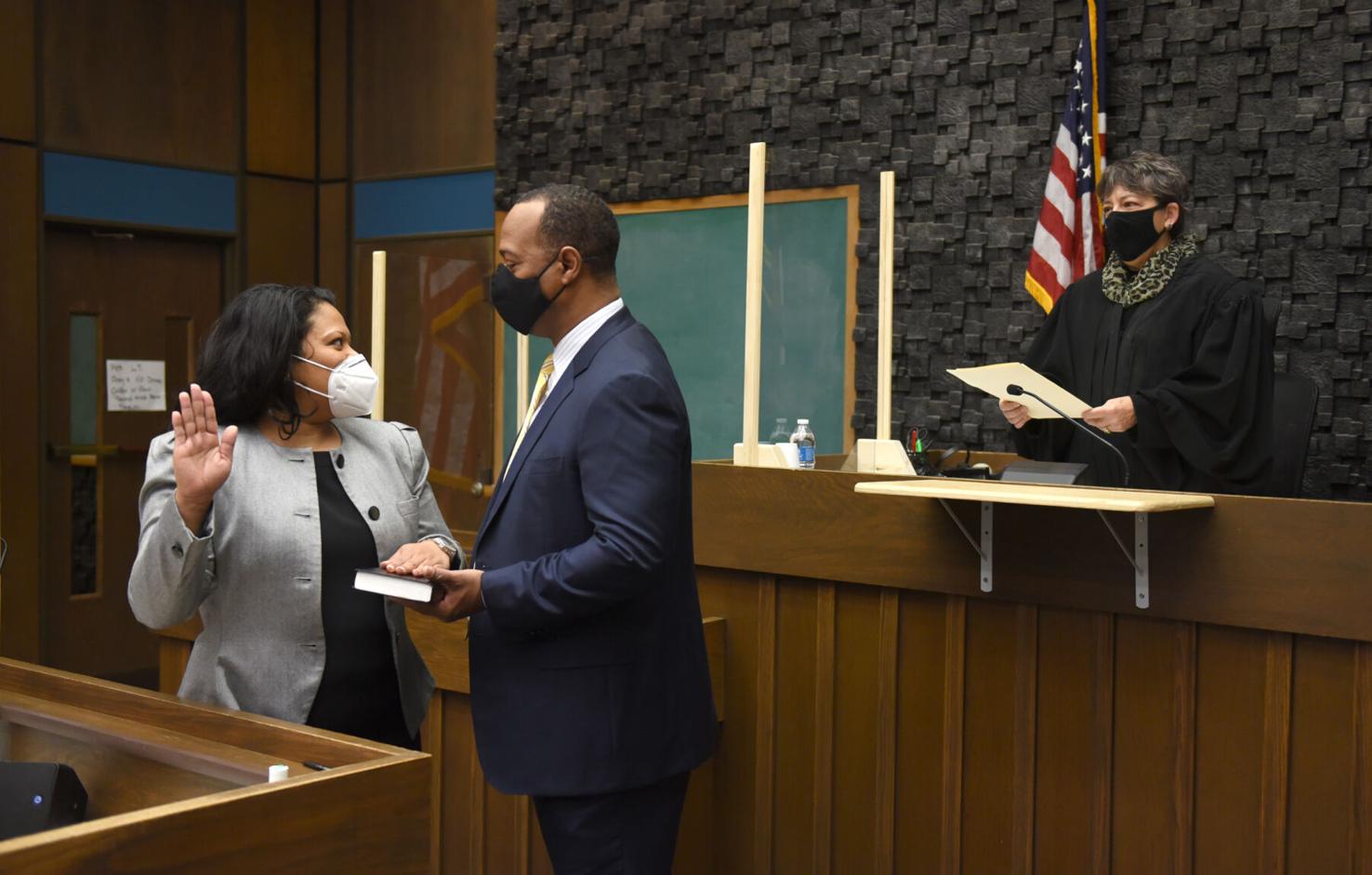 Denise Hines sworn in as Forsyth County Clerk of Court