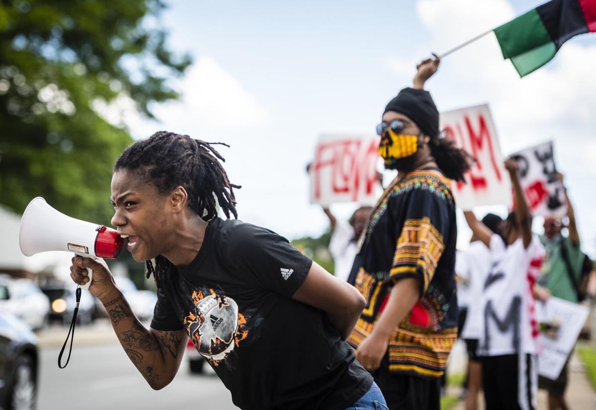 Series Of Peaceful Black Lives Matter Protesters Take To
