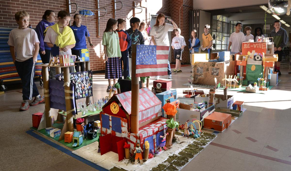 Brunson Elementary students create cardboard town