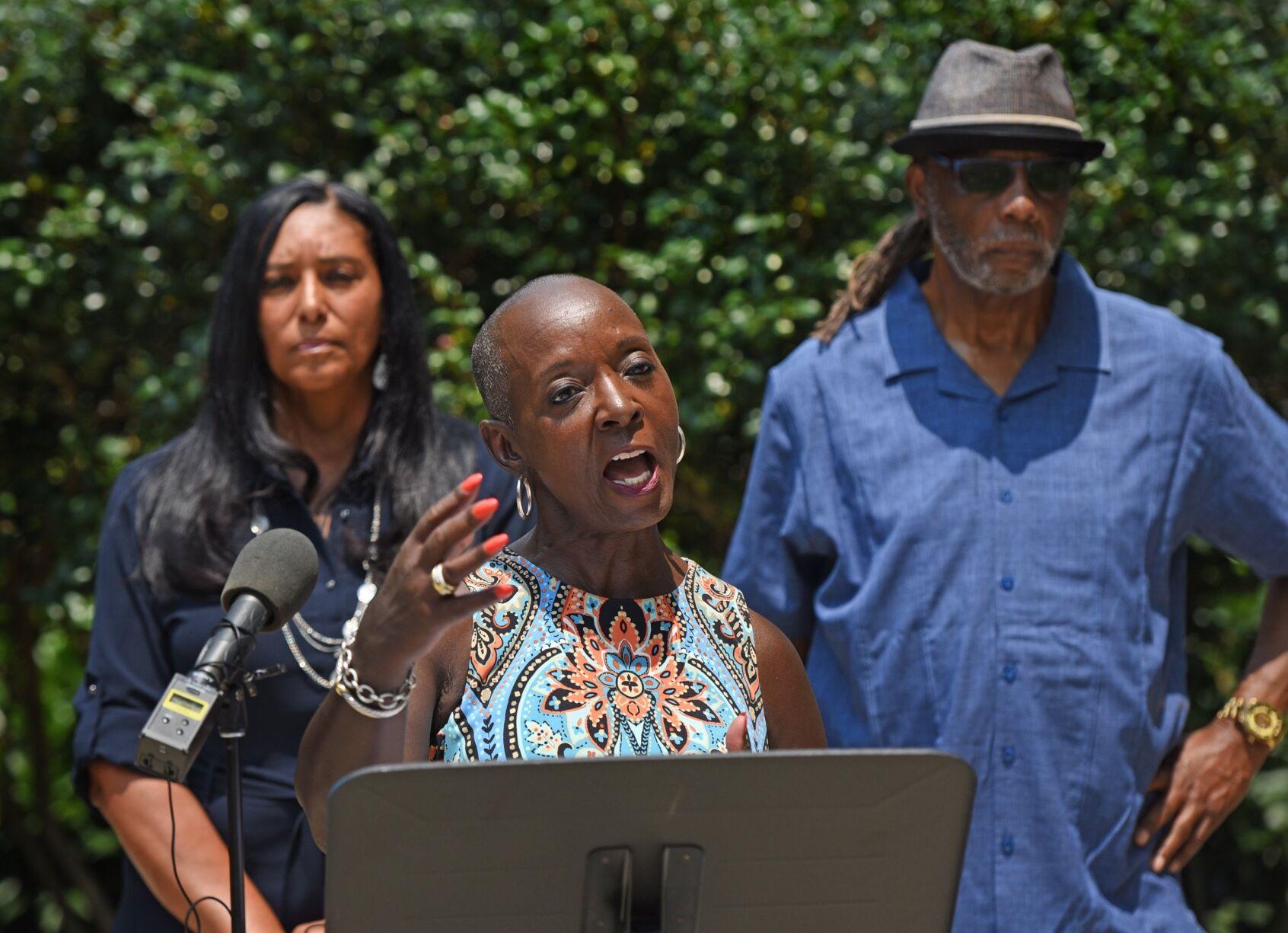 PHOTOS Barbara Burke announces request for HanesLowrance property