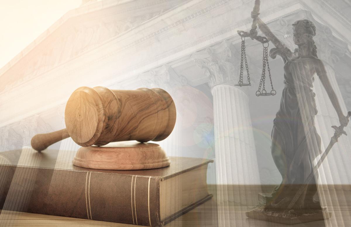 Judge gavel on law books with statue of justice and court government background. concept of law,justice, legal. (copy)