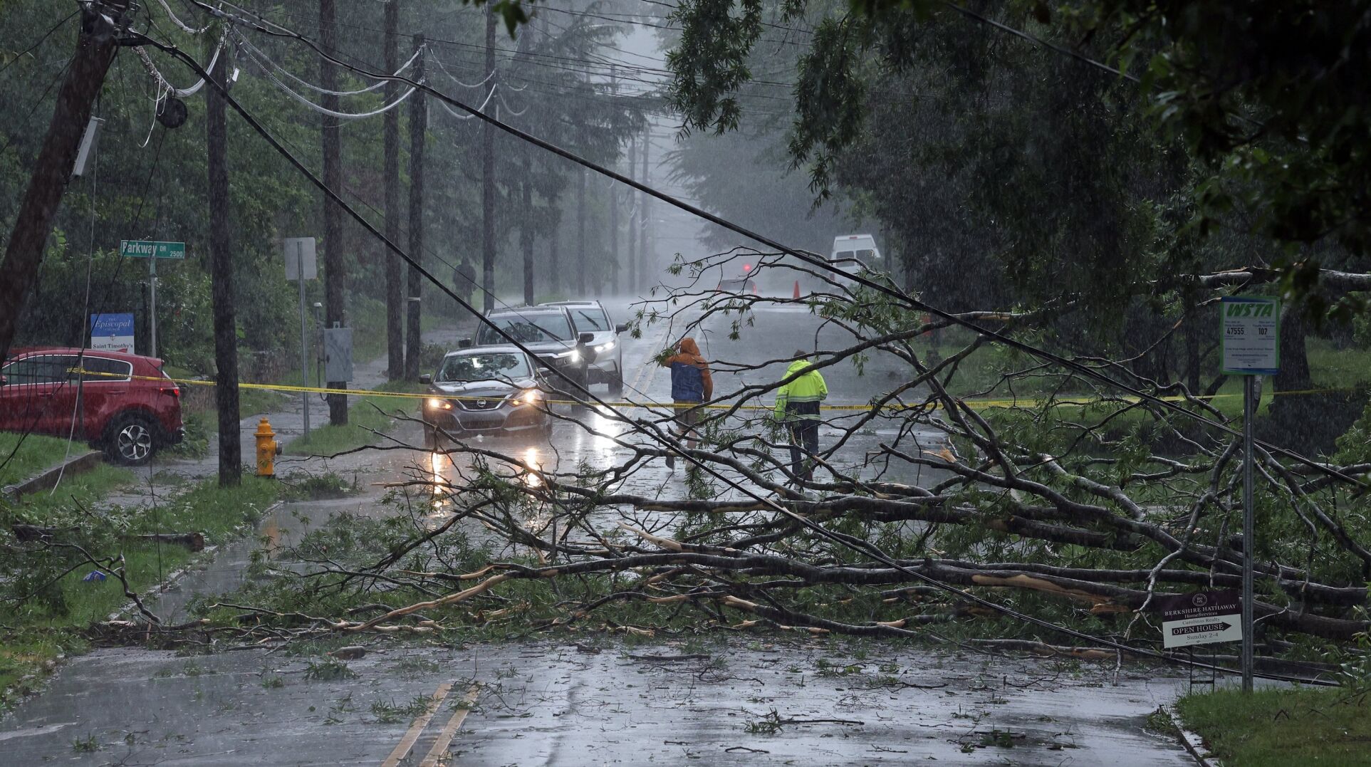 See photos of storm that ripped trees apart, knocked down power lines ...