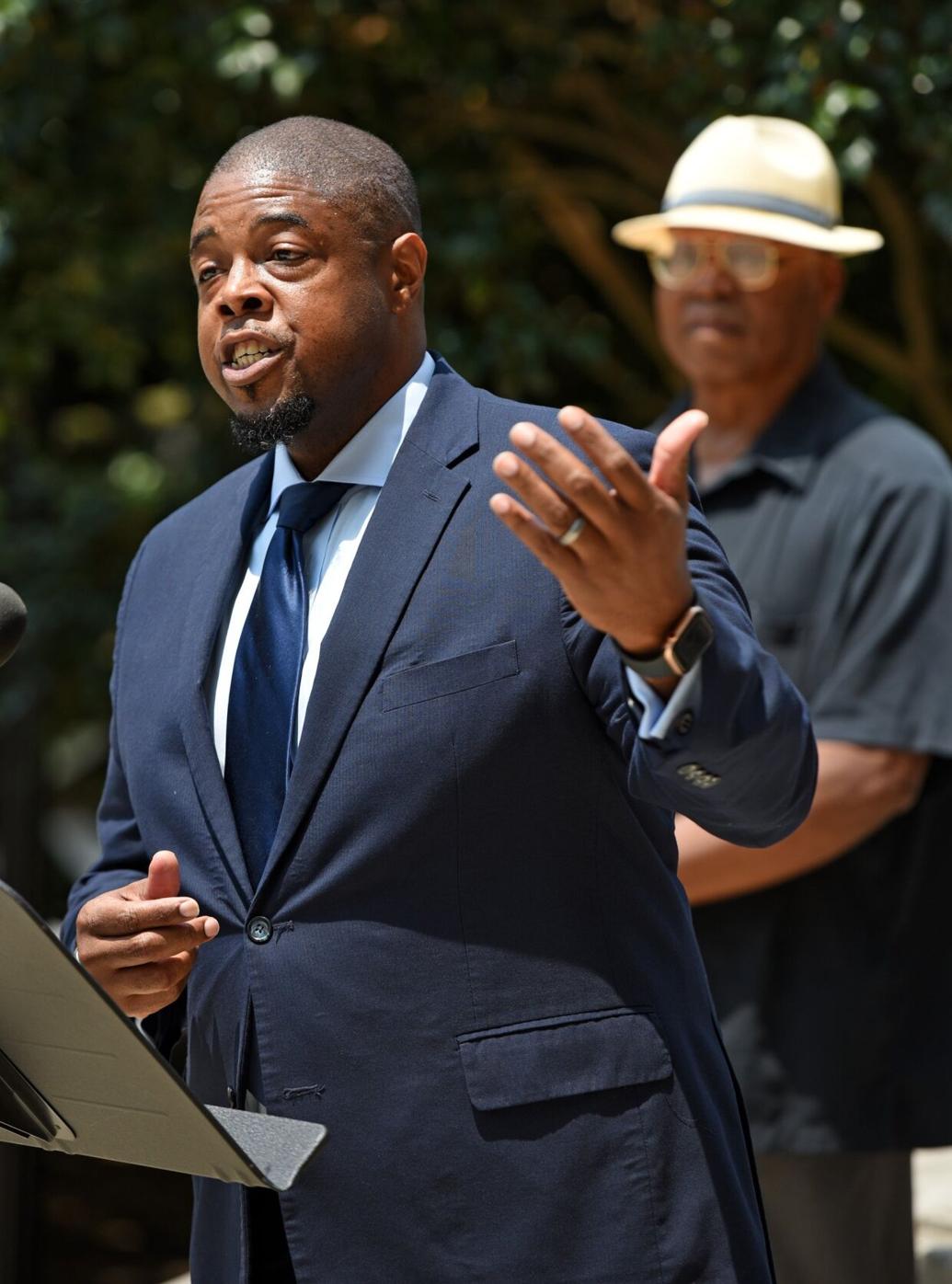 PHOTOS Barbara Burke announces request for HanesLowrance property