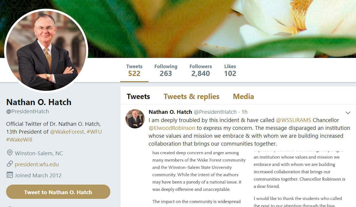 Instagram Post Sparks Outrage Wake Forest Investigating Source Of Post Local News Journalnow Com