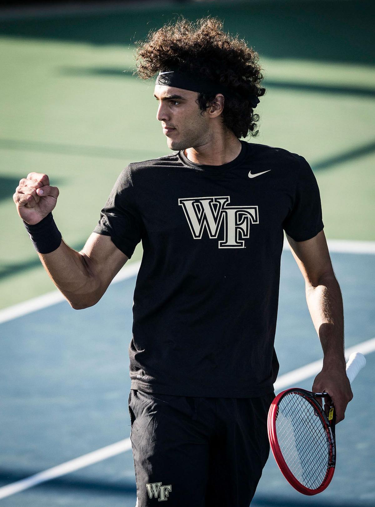 Wake Forest men's tennis hangs on to advance to Round of 16 | Wfu ...