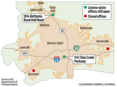 License-plate offices