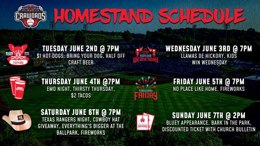 Crawdads Are Back at the Frans June 2nd