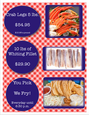 Great Deals on All Types of Seafood!