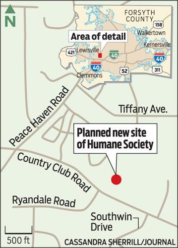 New Humane Society shelter map