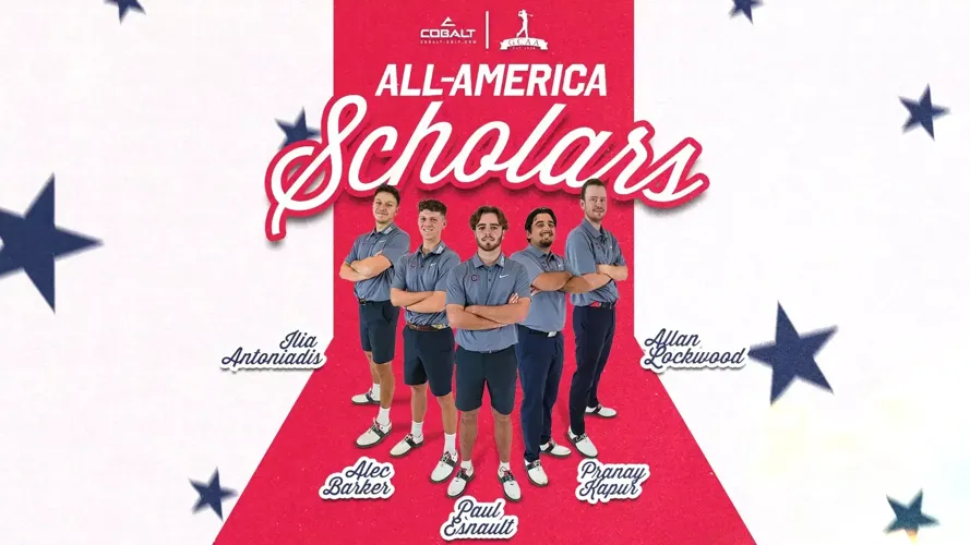 Men's Golf Lands Five Cobalt All-America Scholars