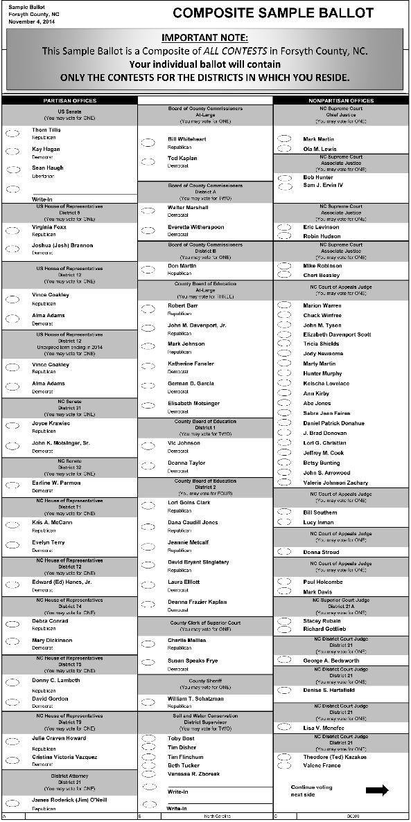 Sample Ballot 1 | Elections | journalnow.com