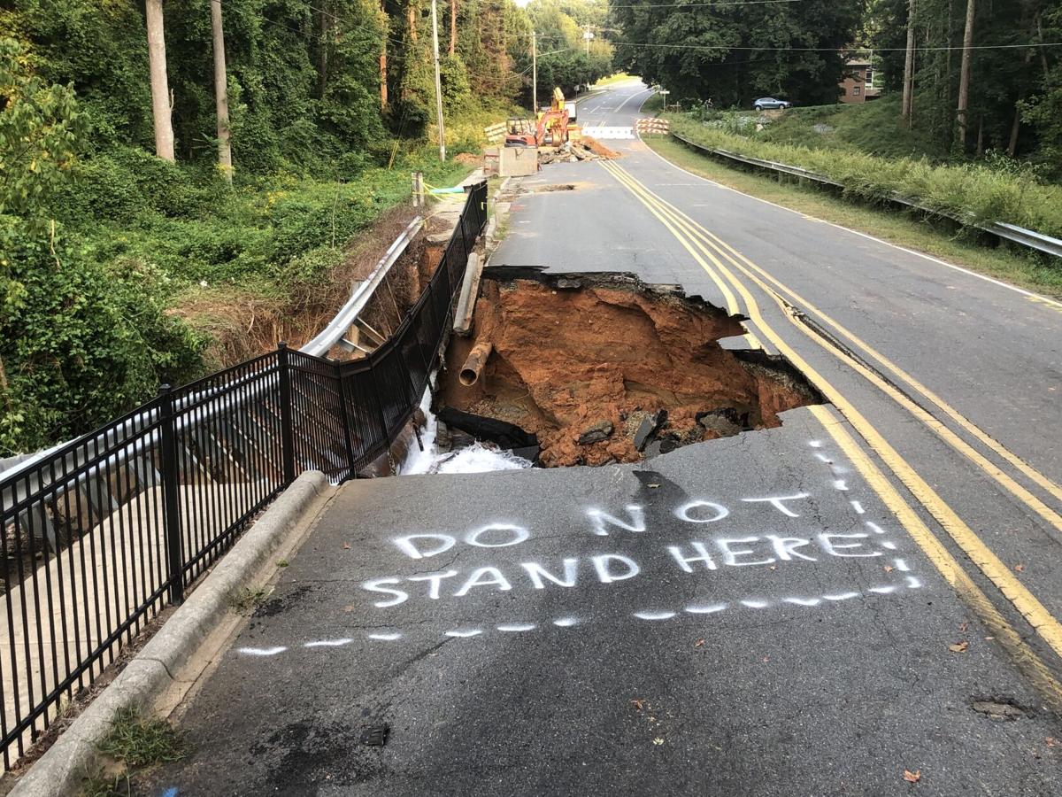 Sinkhole on Bethabara Road