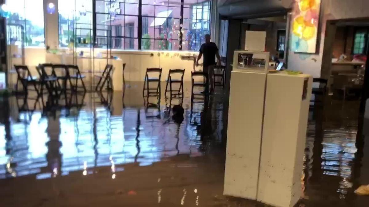 Third Degree Glass Factory flooded by second round of rain