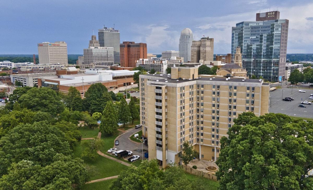 Supporters of Crystal Towers in WinstonSalem to celebrate the building