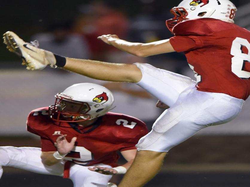 East Surry Kicker Derek Sutterby Picked Up Football In The Seventh