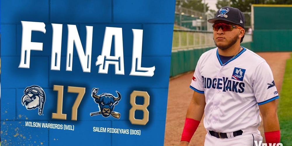 RidgeYaks Fall in Marathon Affair 17-8 to Warbirds