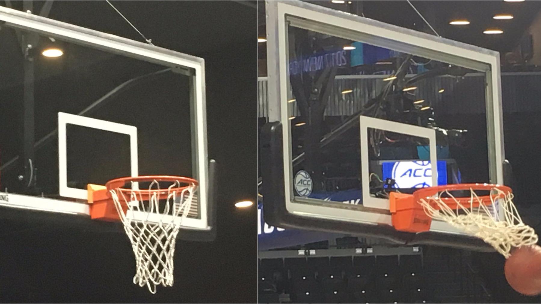 Barclays Center Replaces Nba Rims With College Used Ones For Acc