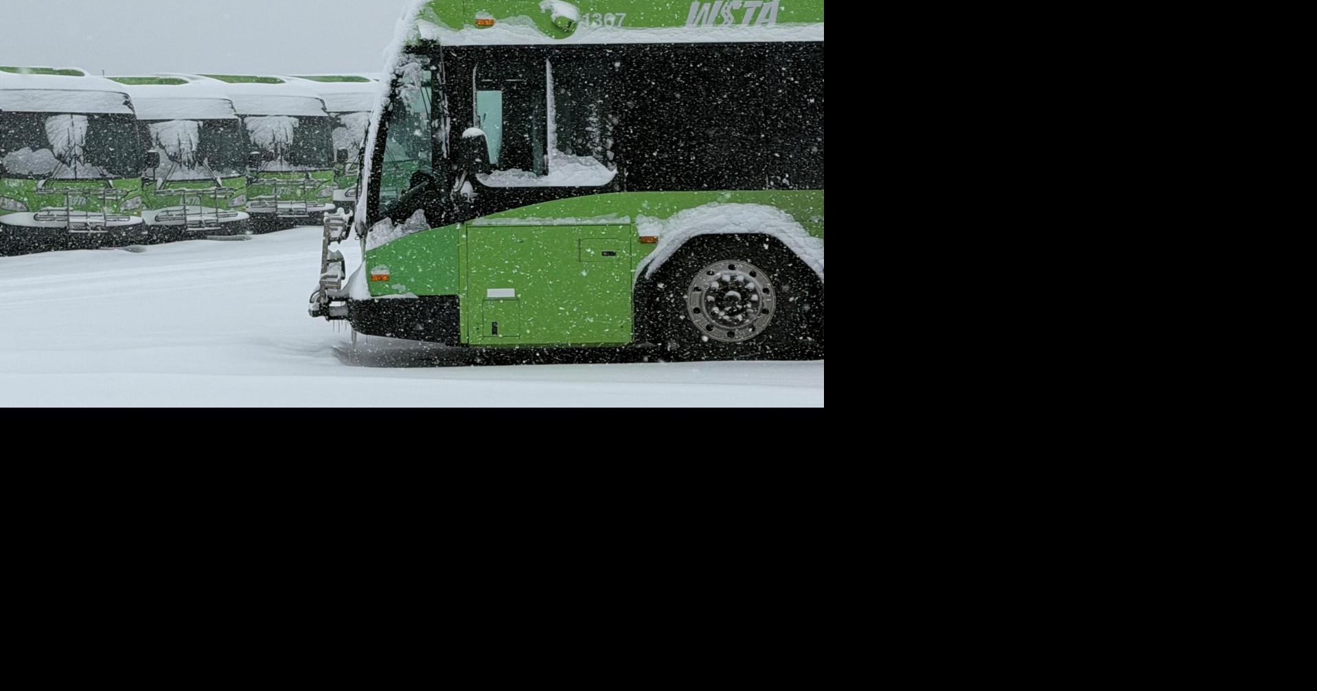 WSTA bus services canceled for Saturday due to snowfall
