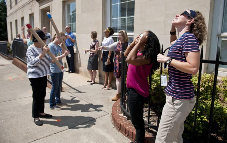 Thousands turn out to watch eclipse at WinstonSalem events